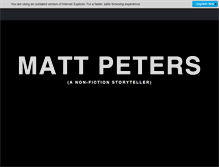 Tablet Screenshot of mattdpeters.com